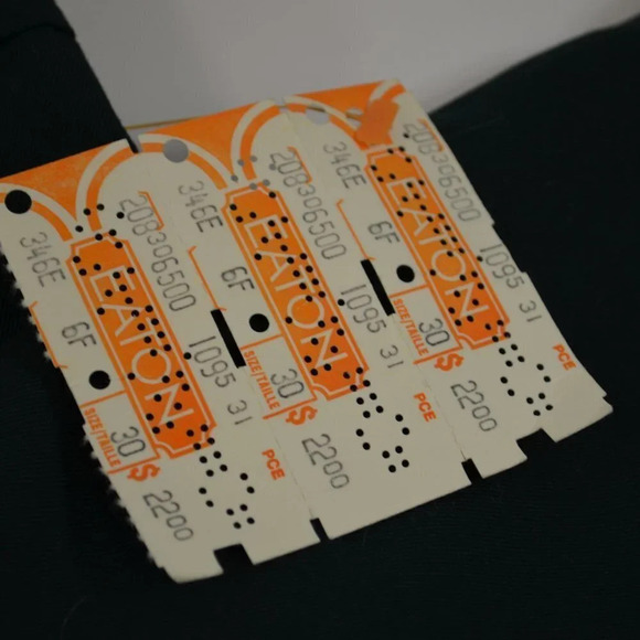 Vintage Green Wide  Leg Pants Size 27 Tribal Sportswear Montreal NWT - Picture 3 of 11